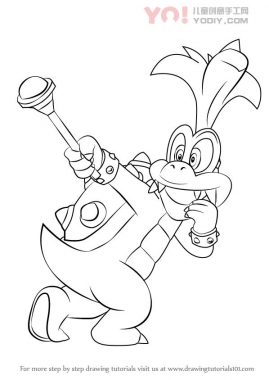 了解如何从超级马里奥（Super Mario）绘制Iggy Koopa-优优资源