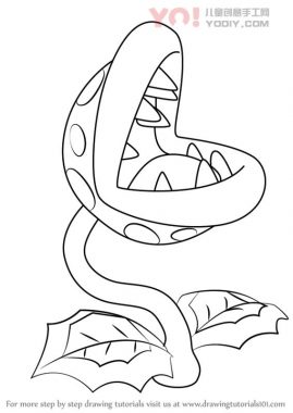 学习如何从超级马里奥（Super Mario）绘制食人鱼植物-优优资源