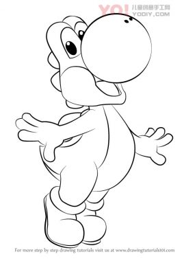了解如何从超级马里奥（Super Mario）绘制Yoshi-优优资源