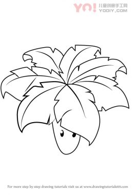 学习如何从植物绘制伞叶与僵尸（植物与僵尸）-优优资源