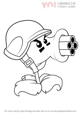 学习如何从植物绘制豌豆与僵尸（植物与僵尸）-优优资源