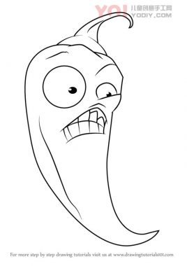 了解如何从植物vs. zombies（植物与zombies）绘制jalapeno-优优资源