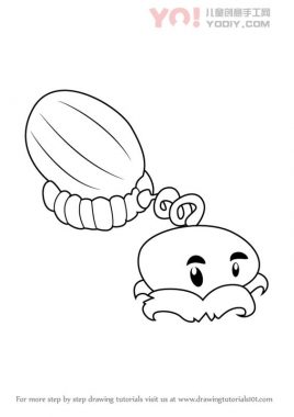 学习如何从植物vs. zombies（植物与zombies）中绘制梅隆pult-优优资源