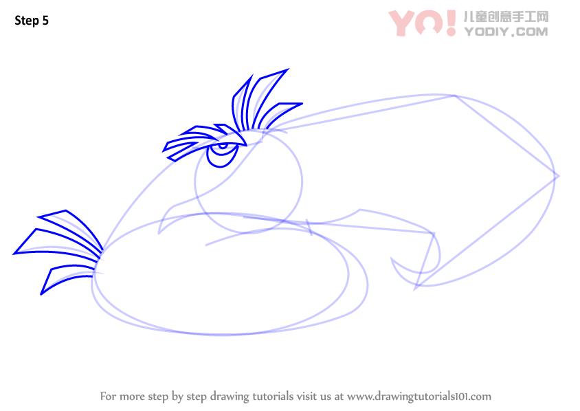 图片[6]-了解如何从愤怒的小鸟画得伟大的鹰（愤怒的小鸟）-YO儿童创意手工网