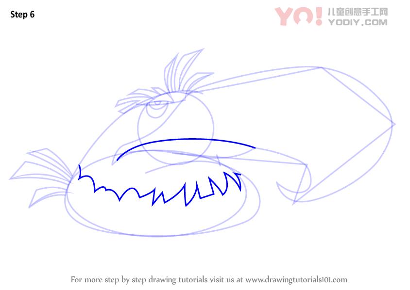 图片[7]-了解如何从愤怒的小鸟画得伟大的鹰（愤怒的小鸟）-YO儿童创意手工网