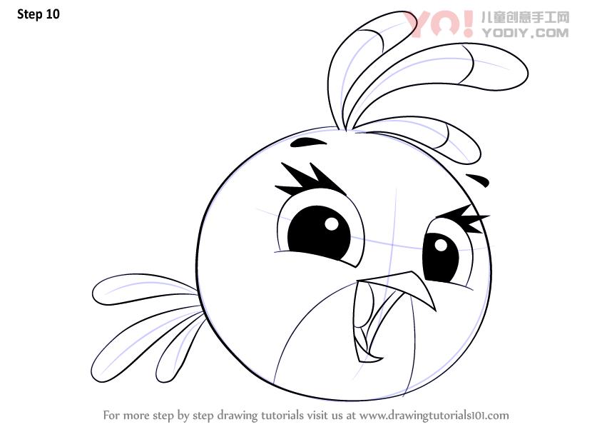 图片[11]-学习如何从愤怒的小鸟画斯特拉（愤怒的小鸟）-YO儿童创意手工网