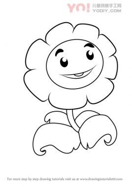 了解如何从植物与僵尸（植物与Zombies）绘制巨型万寿菊-优优资源