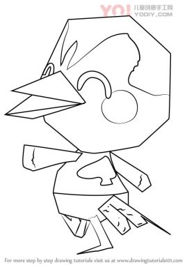 小鸡拟人化卡通设计初稿分步骤教学-优优资源