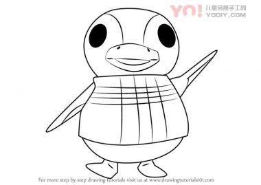 企鹅简笔画设计 拟人化卡通设计大全-优优资源