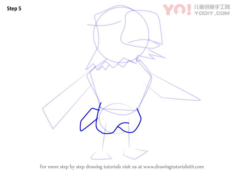 图片[6]-学习如何从动物过境中绘制阿波罗（动物横穿）-YO儿童创意手工网