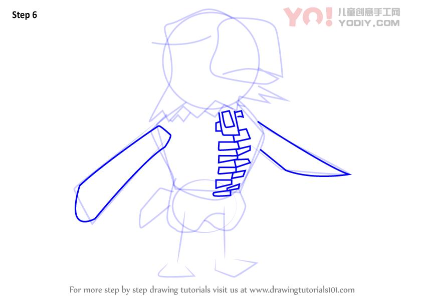 图片[7]-学习如何从动物过境中绘制阿波罗（动物横穿）-YO儿童创意手工网