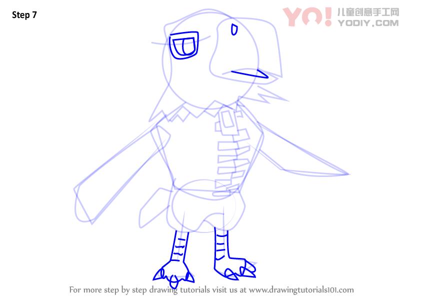 图片[8]-学习如何从动物过境中绘制阿波罗（动物横穿）-YO儿童创意手工网