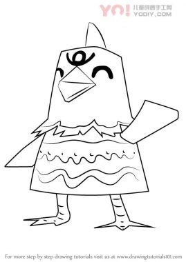 学习如何从动物过境中绘制贝蒂（动物横穿）-优优资源