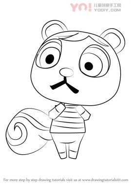 学习如何从动物过境中绘制卡罗琳（动物横穿）-优优资源