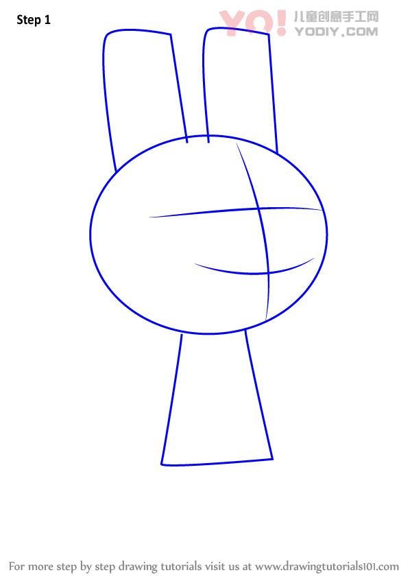 图片[2]-学习如何从动物过境中绘制兔子（动物横穿）-YO儿童创意手工网