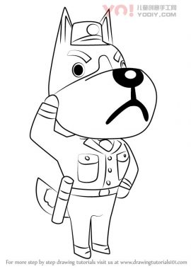 拟人化小狗简笔画步骤教学-优优资源