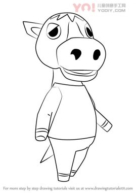 学习如何从动物过境中画出埃尔默（动物横穿）-优优资源