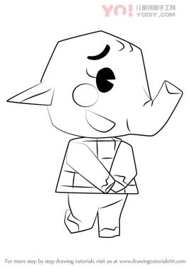 学习如何从动物过境中画出ellie（动物横穿）-优优资源