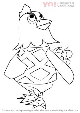 了解如何从动物过境中绘制Egbert（动物过境）-优优资源