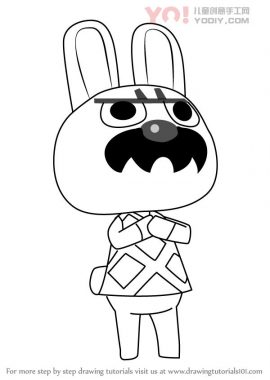 学习如何从动物交叉（动物横穿）绘制加斯顿-优优资源