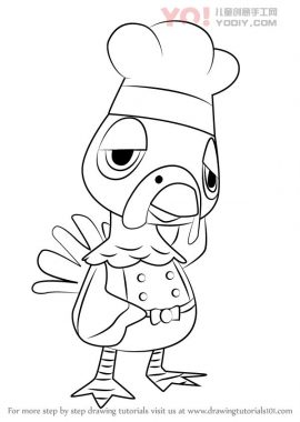 学习如何从动物交叉（动物过境）画出富兰克林-优优资源