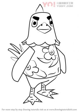 学习如何从动物过境中绘制鹅（动物横穿）-优优资源