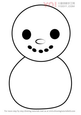 学习如何从动物过境（动物横穿）绘制婴儿雪人-优优资源