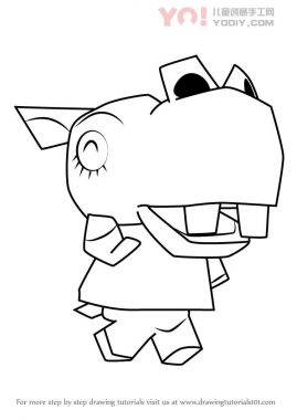 学习如何从动物过境中画出露露（动物横穿）-优优资源