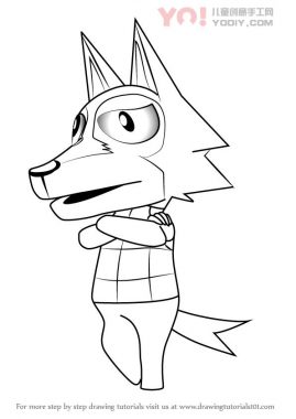 了解如何从动物交叉面绘Lobo（动物过境）-优优资源