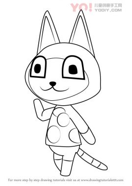 学习如何从动物过境中绘制mitzi（动物横穿）-优优资源