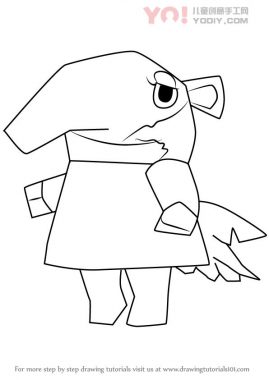 学习如何从动物交叉（动物横穿）绘制鼻沟-优优资源