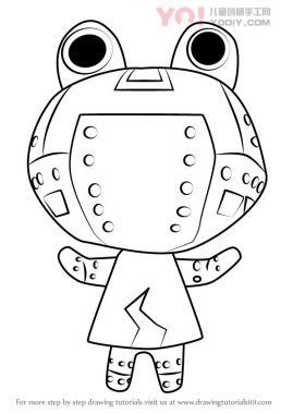 学习如何从动物过境中绘制ribbot（动物横穿）-优优资源