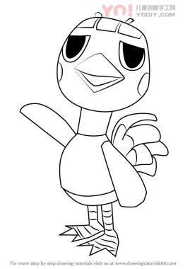 学习如何从动物过境中画出Queenie（动物过境）-优优资源