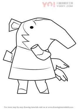 了解如何从动物过境中绘制Snooty（动物横穿）-优优资源