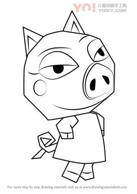 学习如何从动物交叉（动物横穿）绘制SUE E.-优优资源