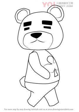 学习如何从动物交叉（动物过境）绘制泰迪-优优资源