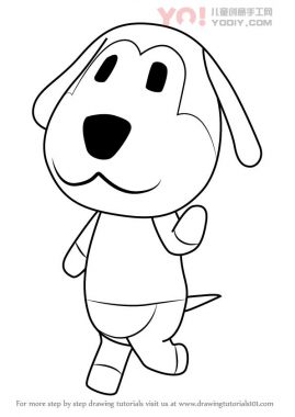小狗拟人化表情简笔画步骤教学-优优资源