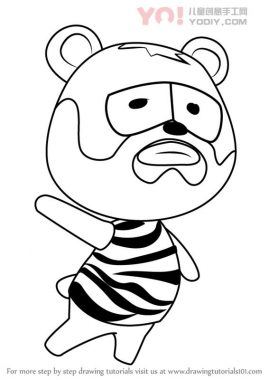 学习如何从动物过境中绘制巴尔德（动物横穿）-优优资源