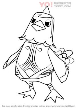 学习如何从动物过境中画出贝基（动物横穿）-优优资源