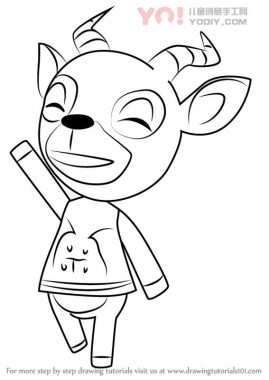 学习如何从动物交叉（动物横穿）画博-优优资源