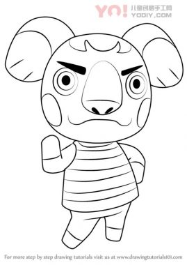 学习如何从动物过境中画堪培拉（动物横穿）-优优资源