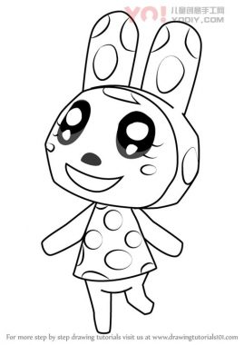 学习如何从动物交叉（动物横穿）绘制Chrissy-优优资源