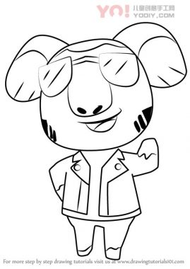 了解如何从动物过境中绘制尤金（动物过境）-优优资源