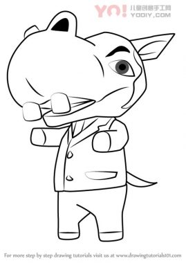 了解如何从动物交叉（动物交叉）绘制Hippeux-优优资源