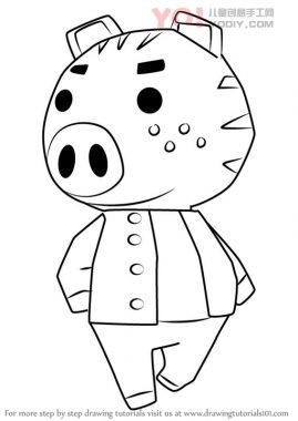 学习如何从动物过境点画凯文（动物横穿）-优优资源