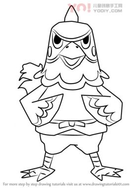 学习如何从动物过境（动物横穿）画ken-优优资源