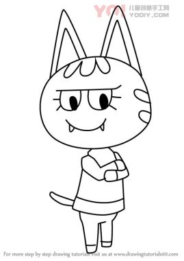 学习如何从动物交叉（动物横穿）绘制凯特-优优资源