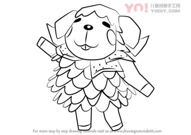 学习如何从动物交叉（动物横穿）绘制Wendy-优优资源
