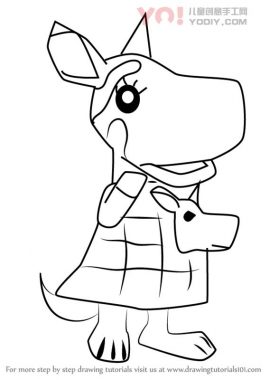 学习如何从动物过境中绘制Marcie（动物过境）-优优资源