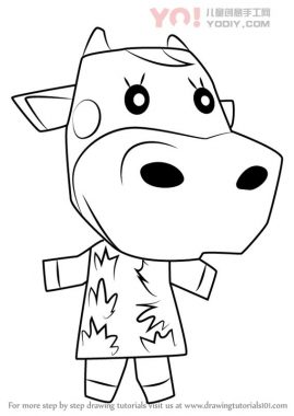牛拟人化简笔画卡通分步骤教学-优优资源